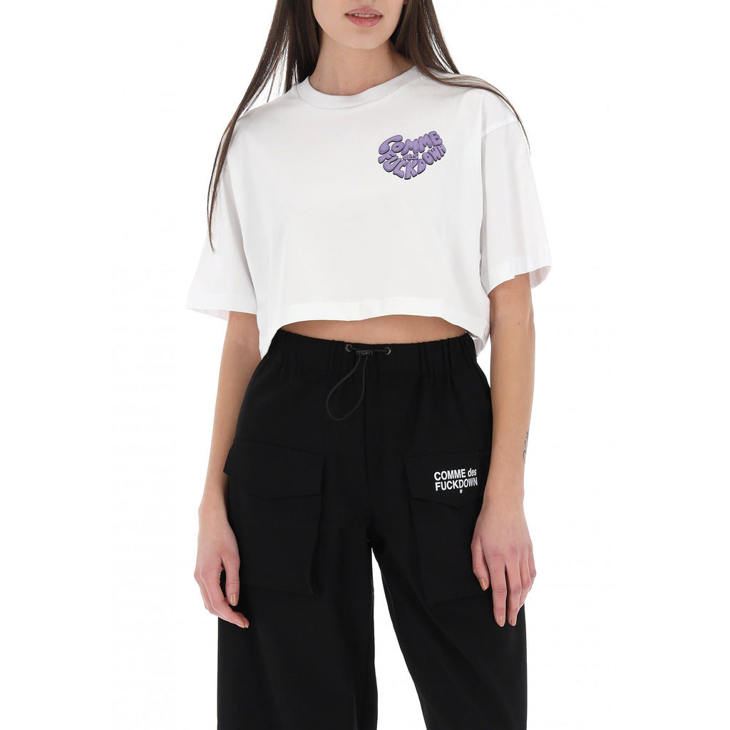 Comme Des Fuckdown Top Grey White — view 3