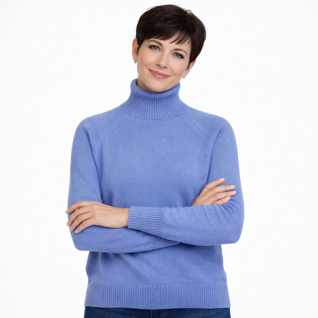 Emilio Romanelli Cashmere Sweater Light Blue — view 2
