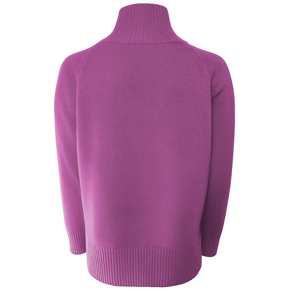 Emilio Romanelli Cashmere Sweater Orchid Purple — view 3