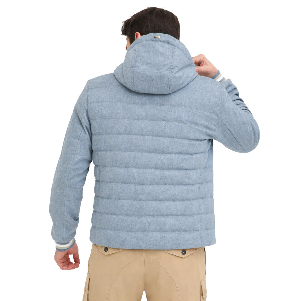 Herno Cashmere Jacket Sky Blue Light Blue — view 3