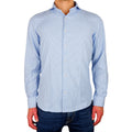 100% Milano Cotton Shirt Light Blue