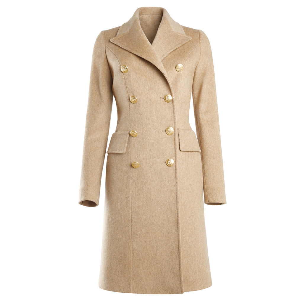 Loro Piana Wool Coat Gold Beige — view 2