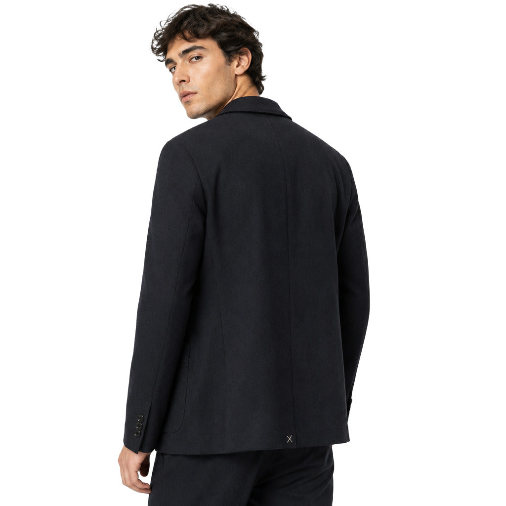 Dolce & Gabbana Wool Jacket Single-Breasted Logo Blue — view 2