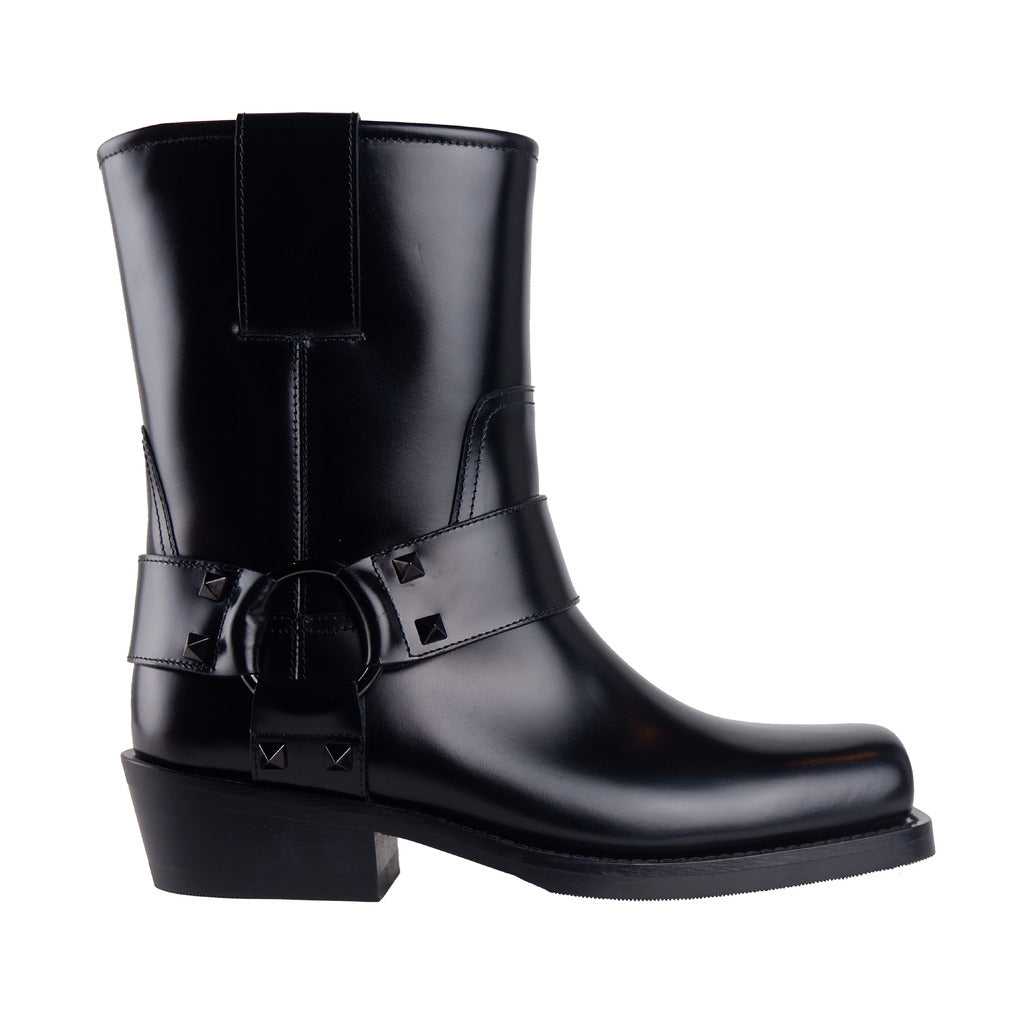Valentino Garavani Calfskin Boots Black