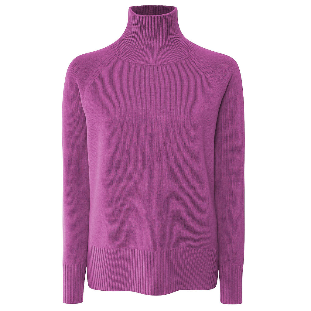 Emilio Romanelli Cashmere Sweater Orchid Purple — view 2