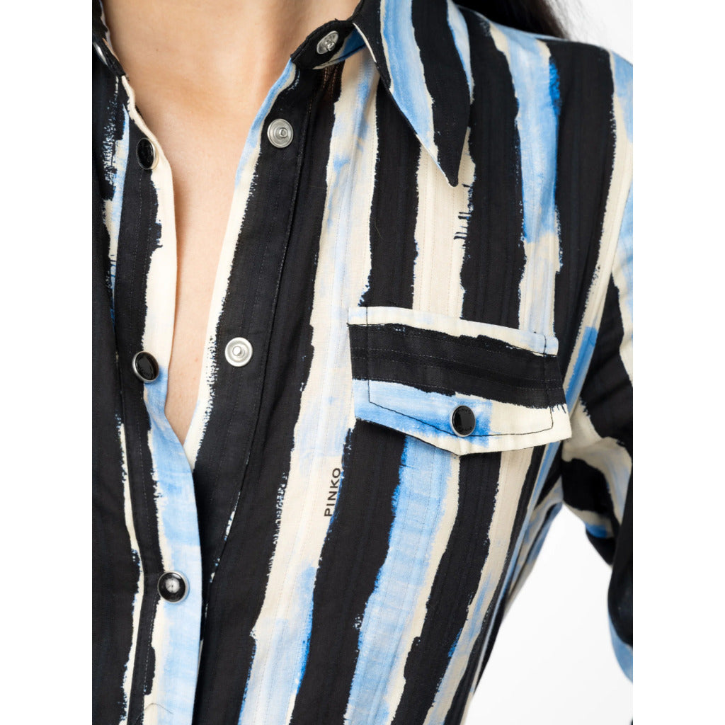 Pinko Cotton Dress Multicolour Multicolor — view 5