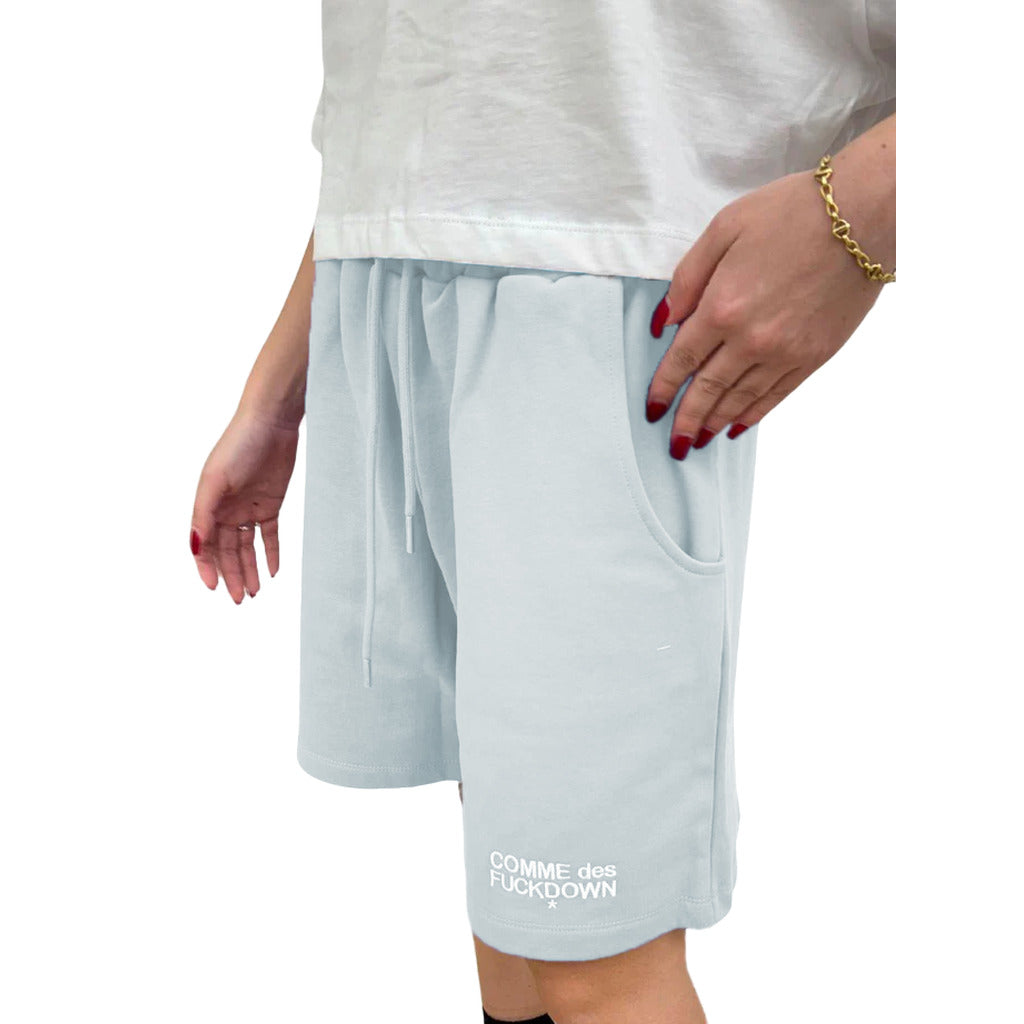 Comme Des Fuckdown Cotton Shorts Grey — view 3