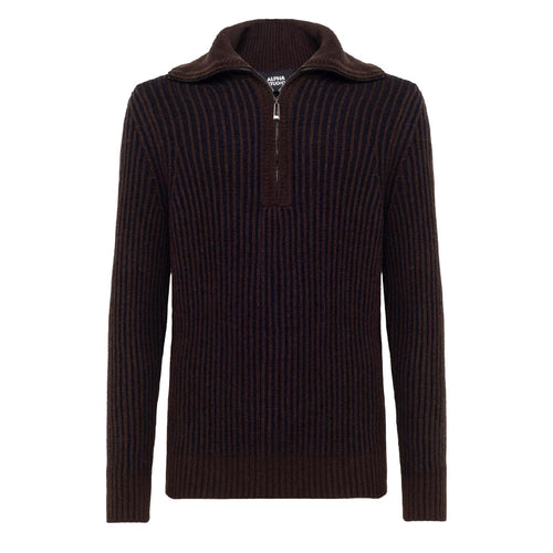 Alpha Studio Vanisè Turtleneck Sweater Brown