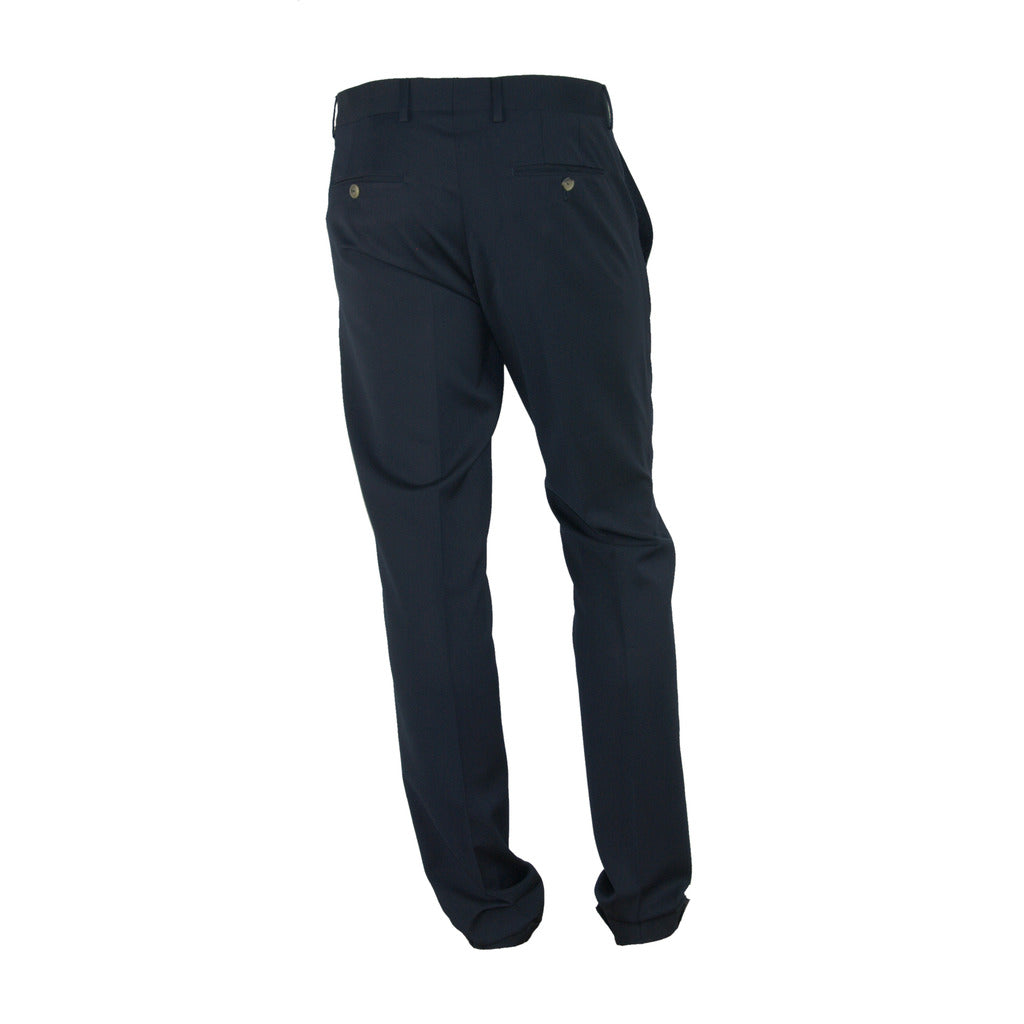 100% Milano Polyester Viscose Trousers Black — view 2