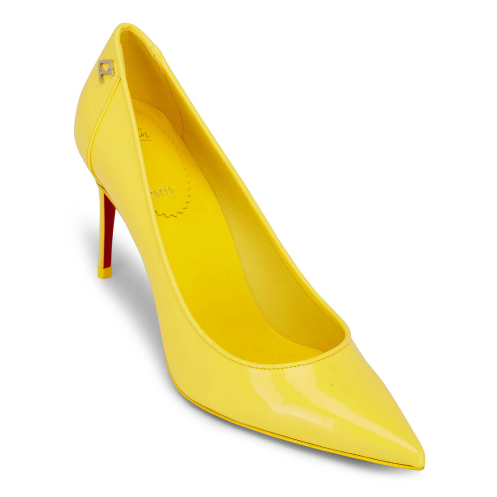Christian Louboutin Leather Heels Yellow — view 3