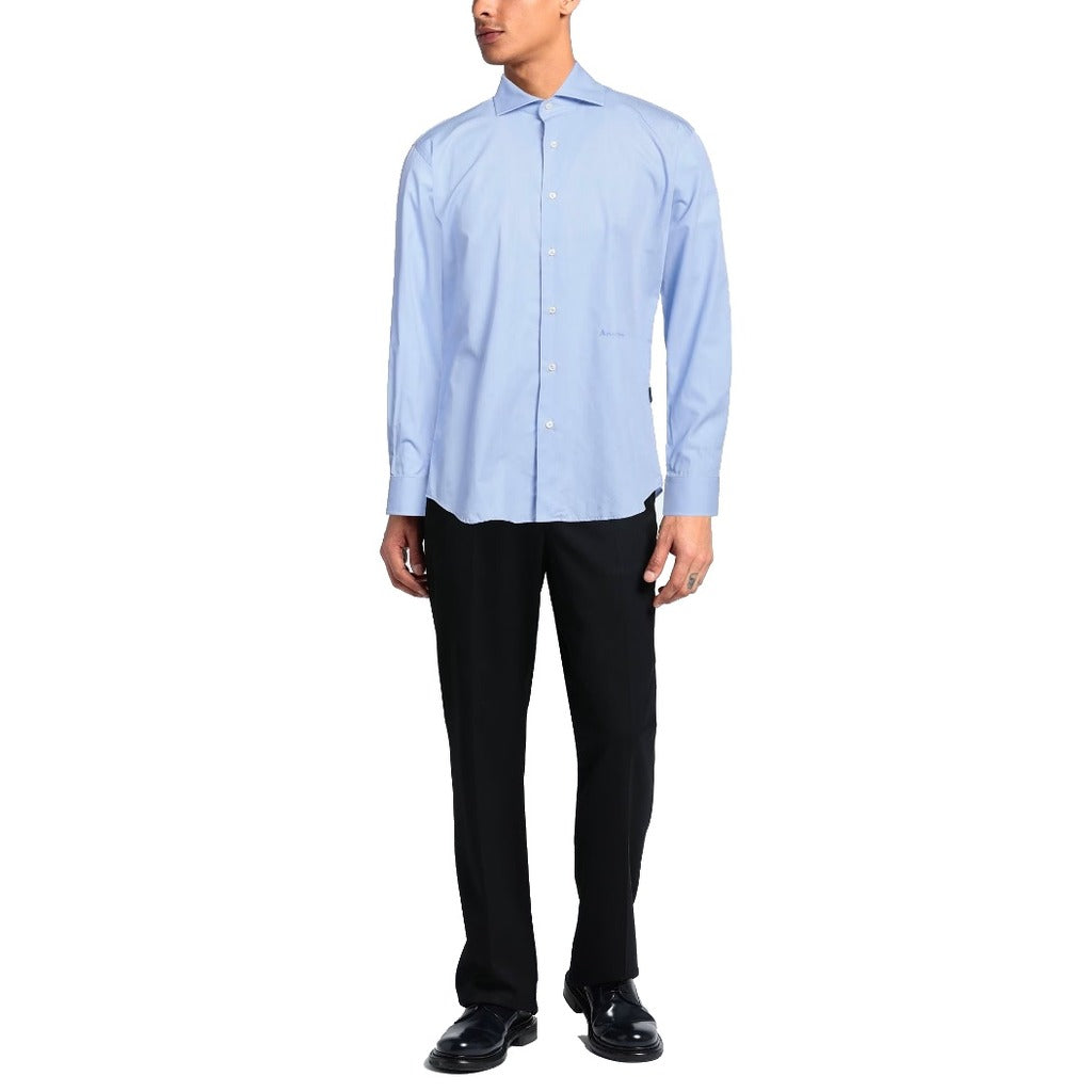 Aquascutum Cotton Shirt Light Blue — view 3