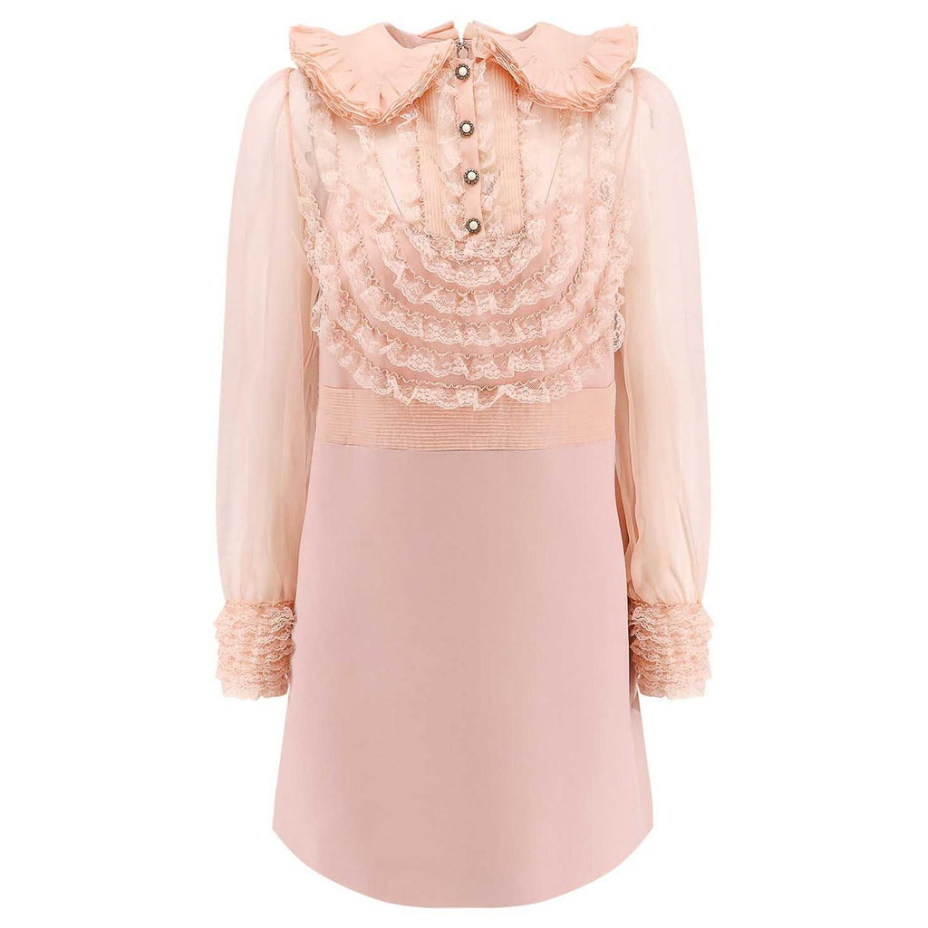 Valentino Garavani Lace Dress Pink