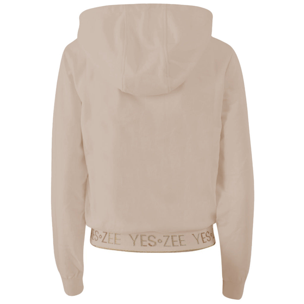 Yes Zee Cotton Sweatshirt Short Beige — view 3