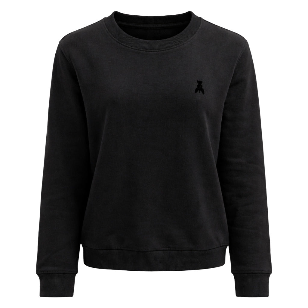 Patrizia Pepe Velvet Sweatshirt Black