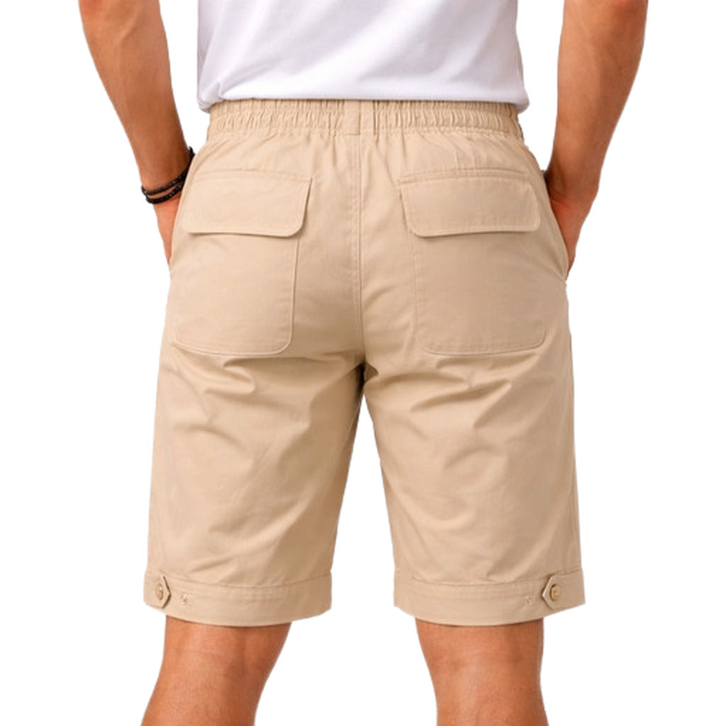 Alpha Studio Cotton Bermuda Beige — view 3