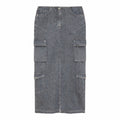 Patrizia Pepe Skirt Grey Denim Gray