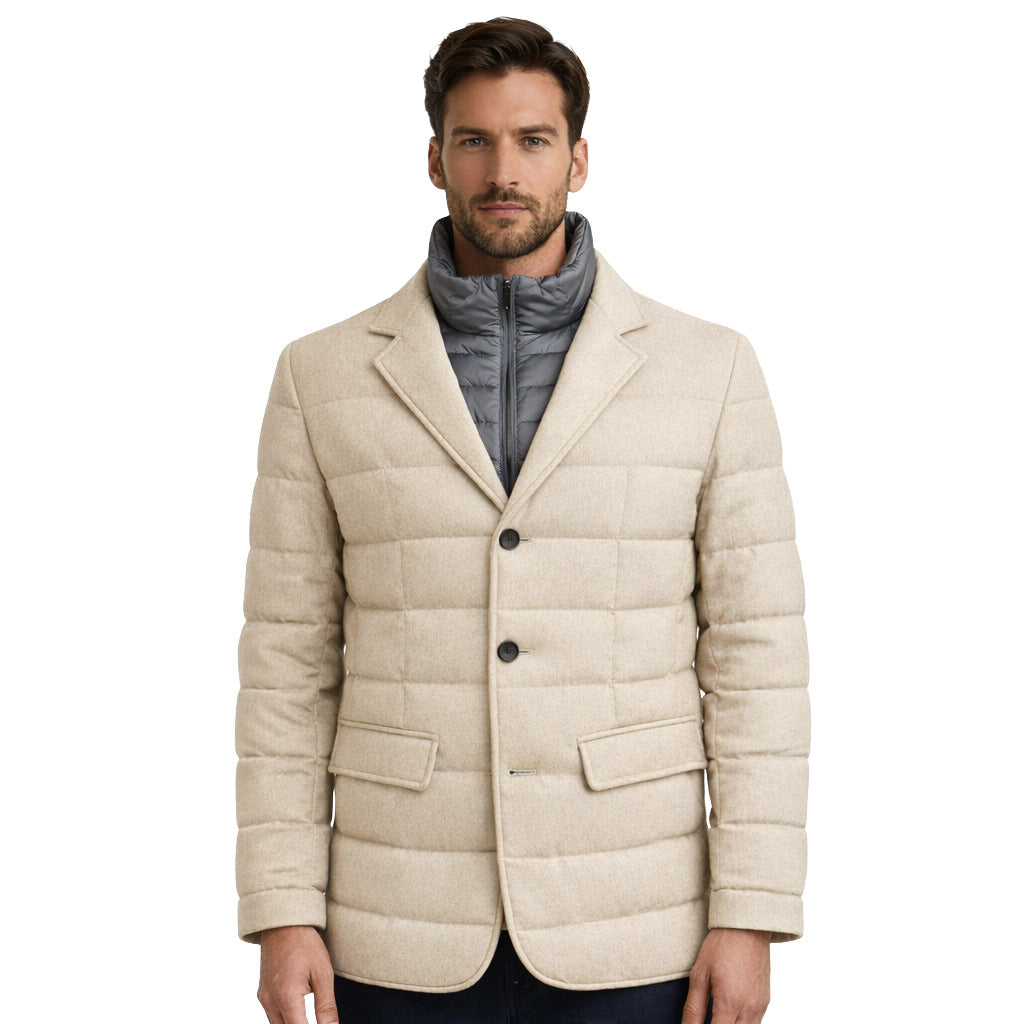 Herno Jacket Doppio Petto Beige — view 2