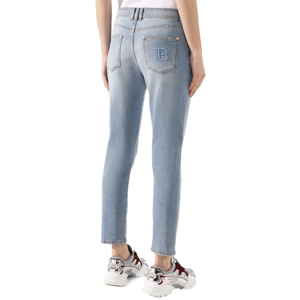 Balmain Cotton Jeans Regular Light Blue — view 2
