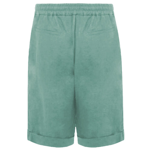 Alpha Studio Linen Bermuda Lino Navetta Green — view 2