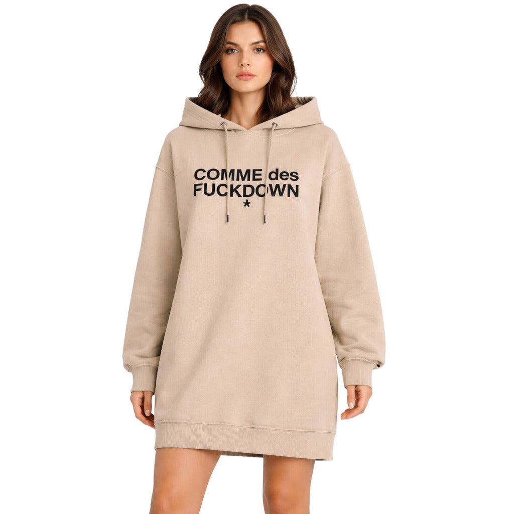 Comme Des Fuckdown Dress Sweatshirt Beige — view 2