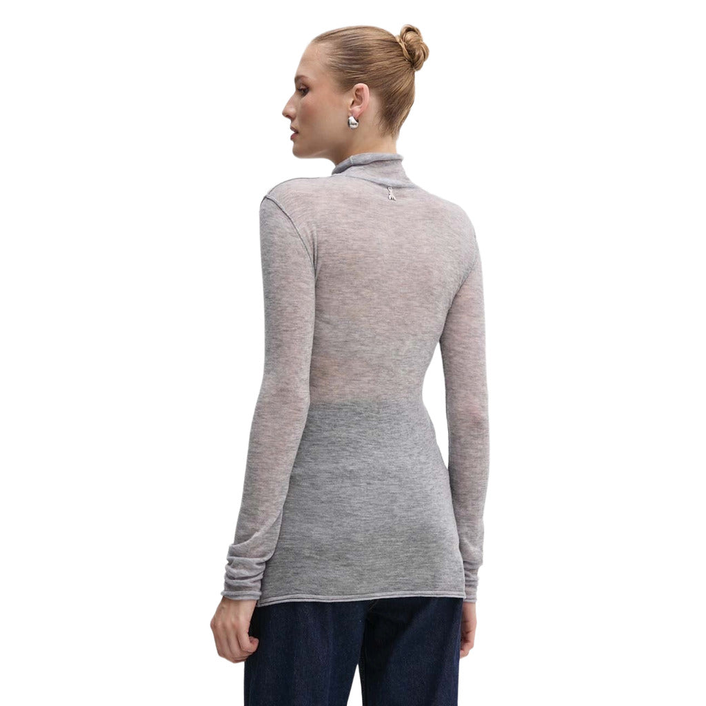Patrizia Pepe Wool Sweater Grey Melange — view 2