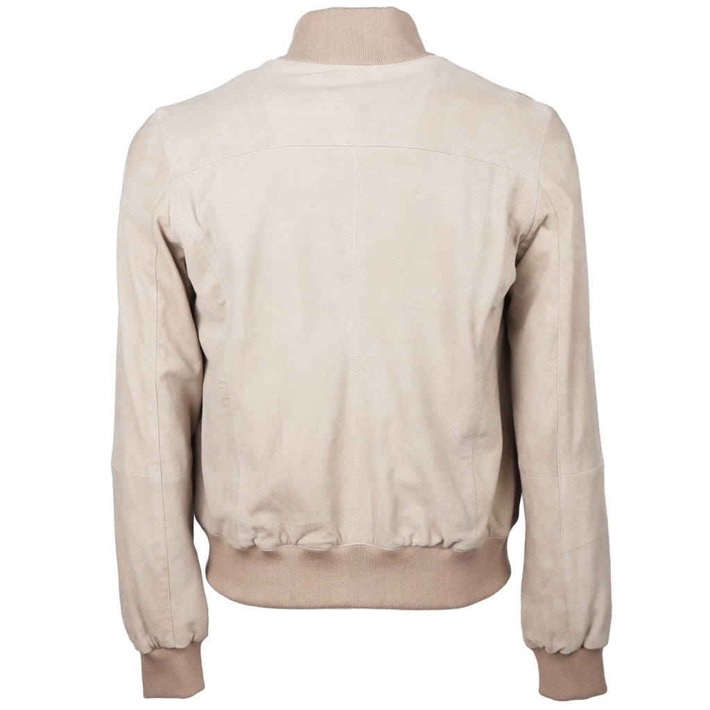 Emilio Romanelli Suede Jacket Beige — view 3