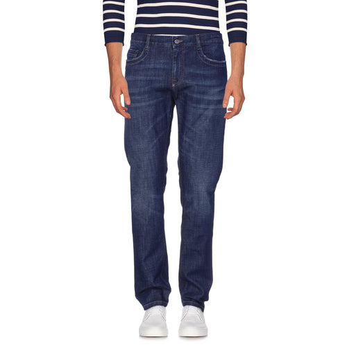 Bikkembergs Dark Blue Jeans, Regular Fit, 5 Pockets