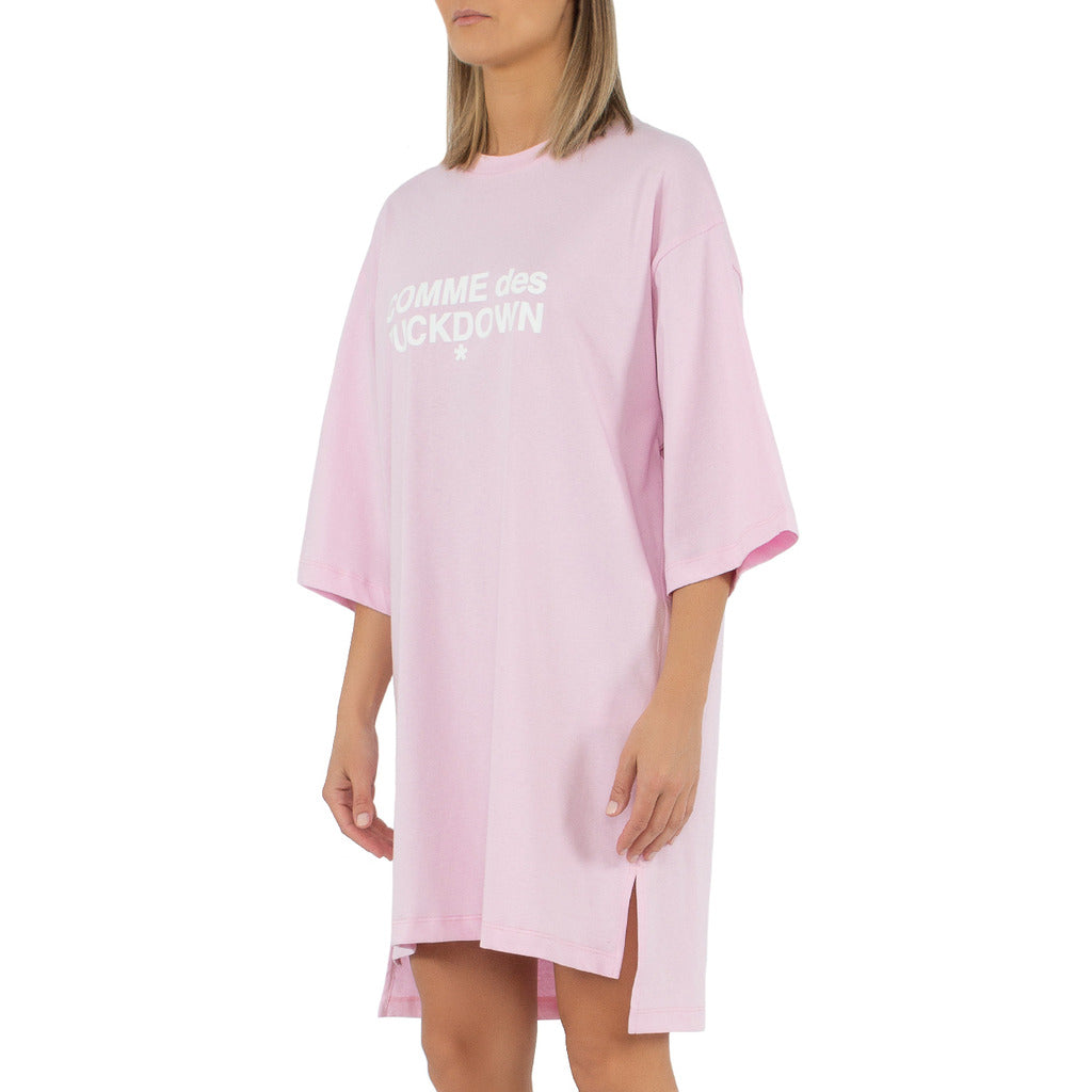 Comme Des Fuckdown Cotton Dress T-Shirt Over — view 3