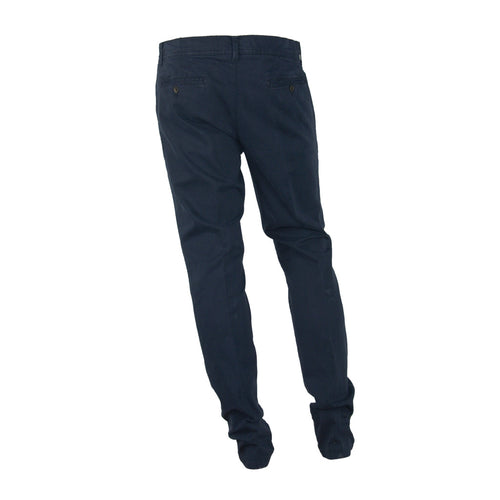 100% Milano Cotton Trousers Blue — view 2