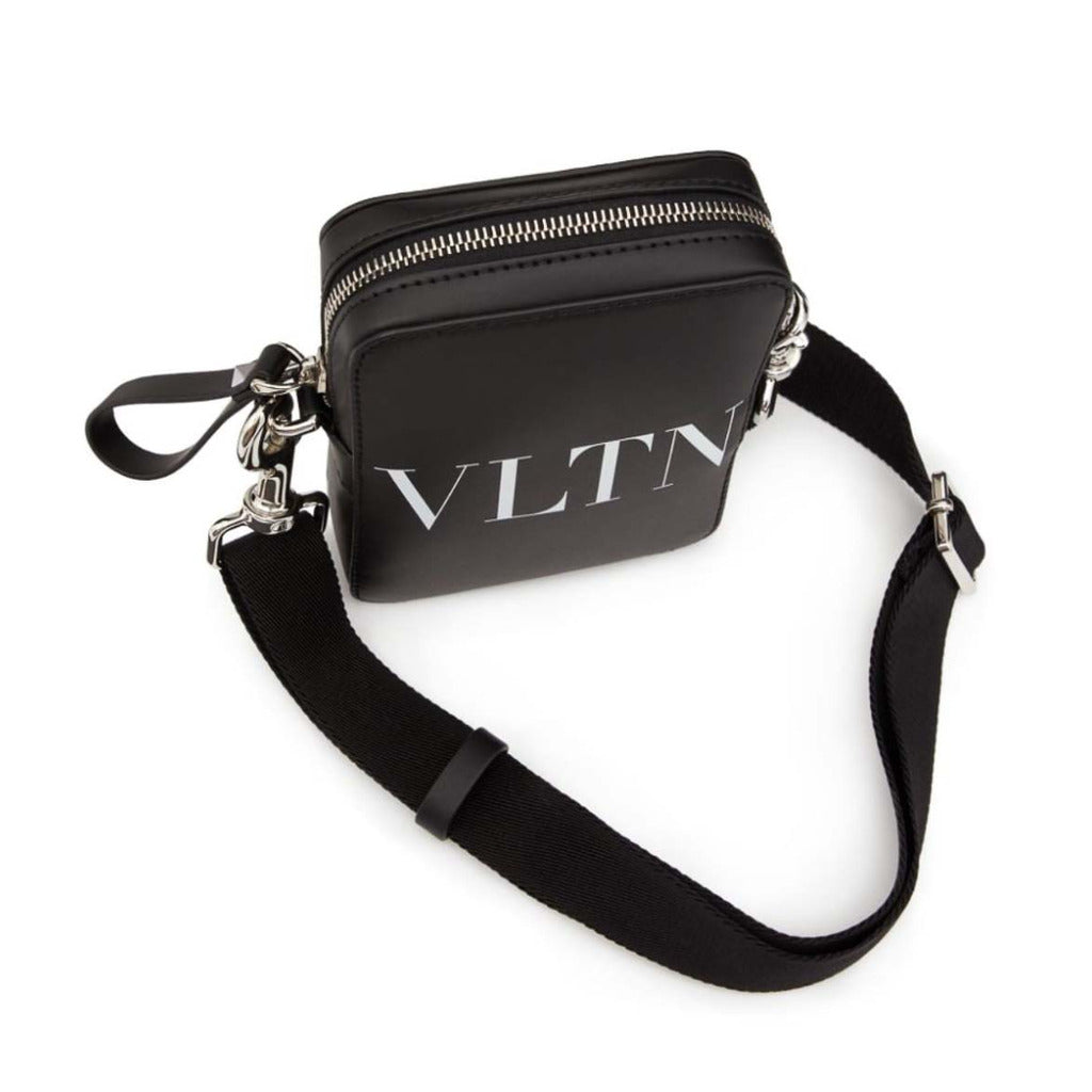 Valentino Garavani Calfskin Shoulder Bag Black — view 6
