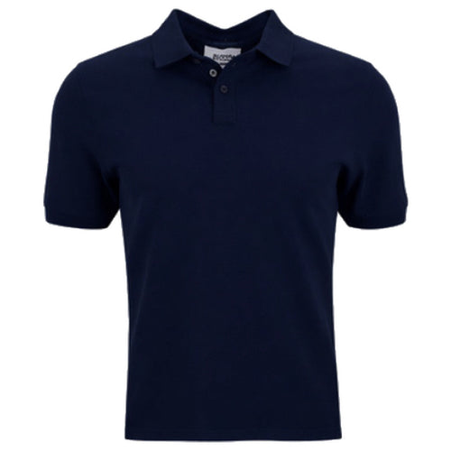 Alpha Studio Cotton Polo Piquet Blue — view 2