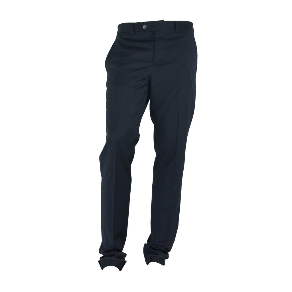 100% Milano Polyester Viscose Trousers Black