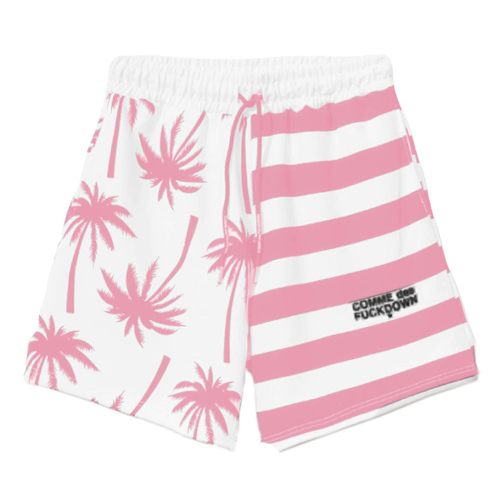 Comme Des Fuckdown Shorts With Drawstring And Side Pockets, Pink