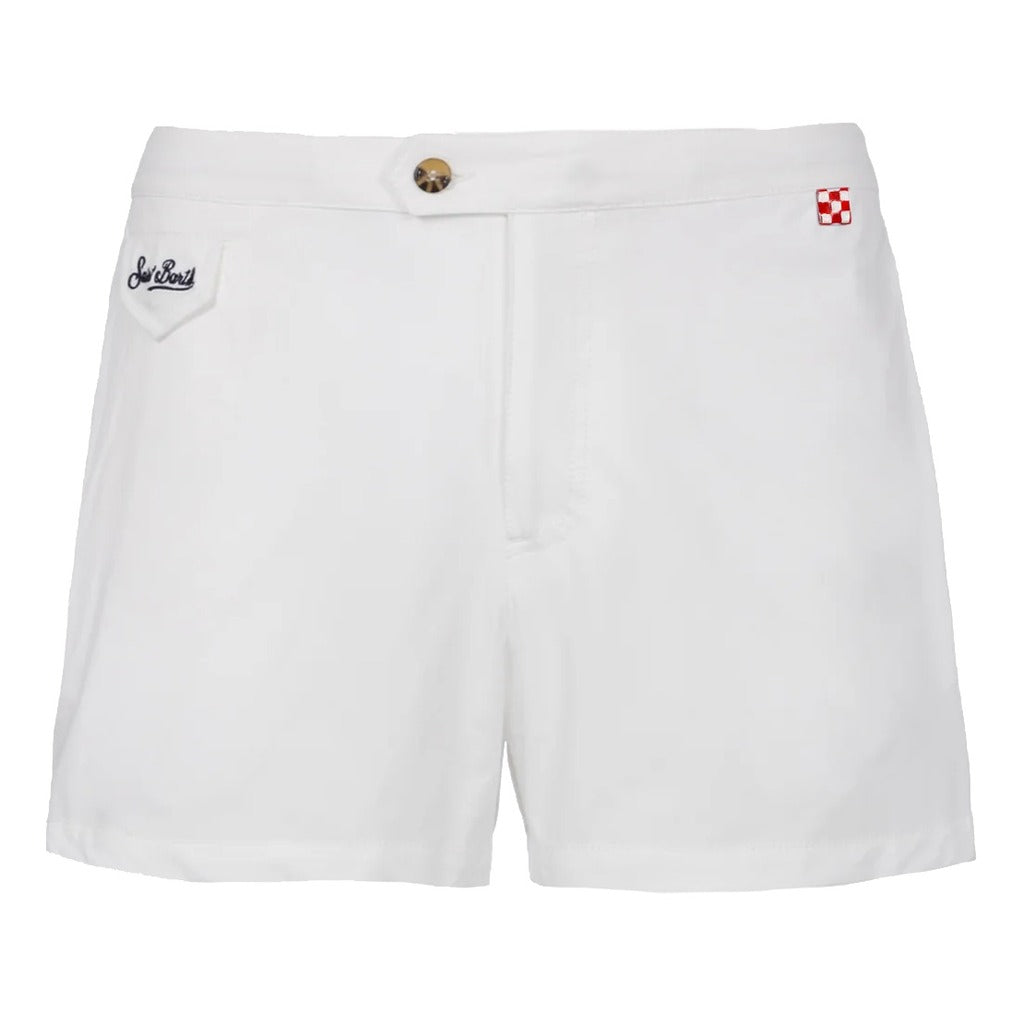 Mc2 Saint Barth Polyester Swim Shorts White