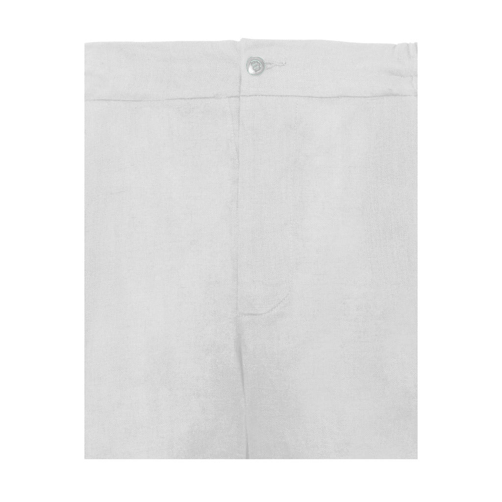 Alpha Studio Linen Bermuda Lino Navetta White — view 3