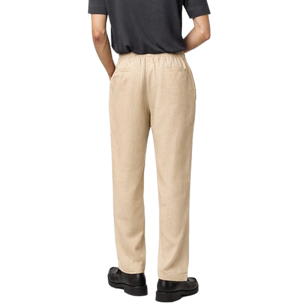 Alpha Studio Linen Trousers Beige — view 2