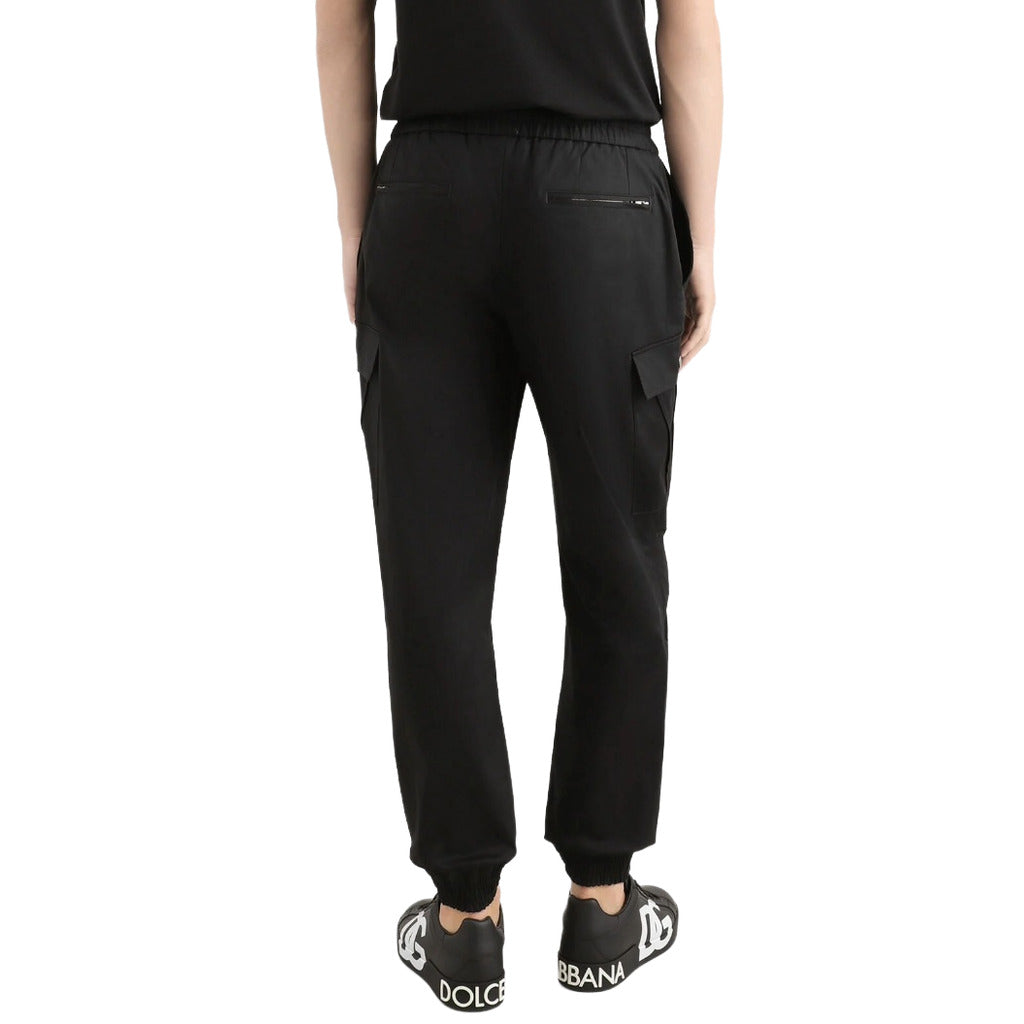 Dolce & Gabbana Cotton Cargo Pants Blue — view 2
