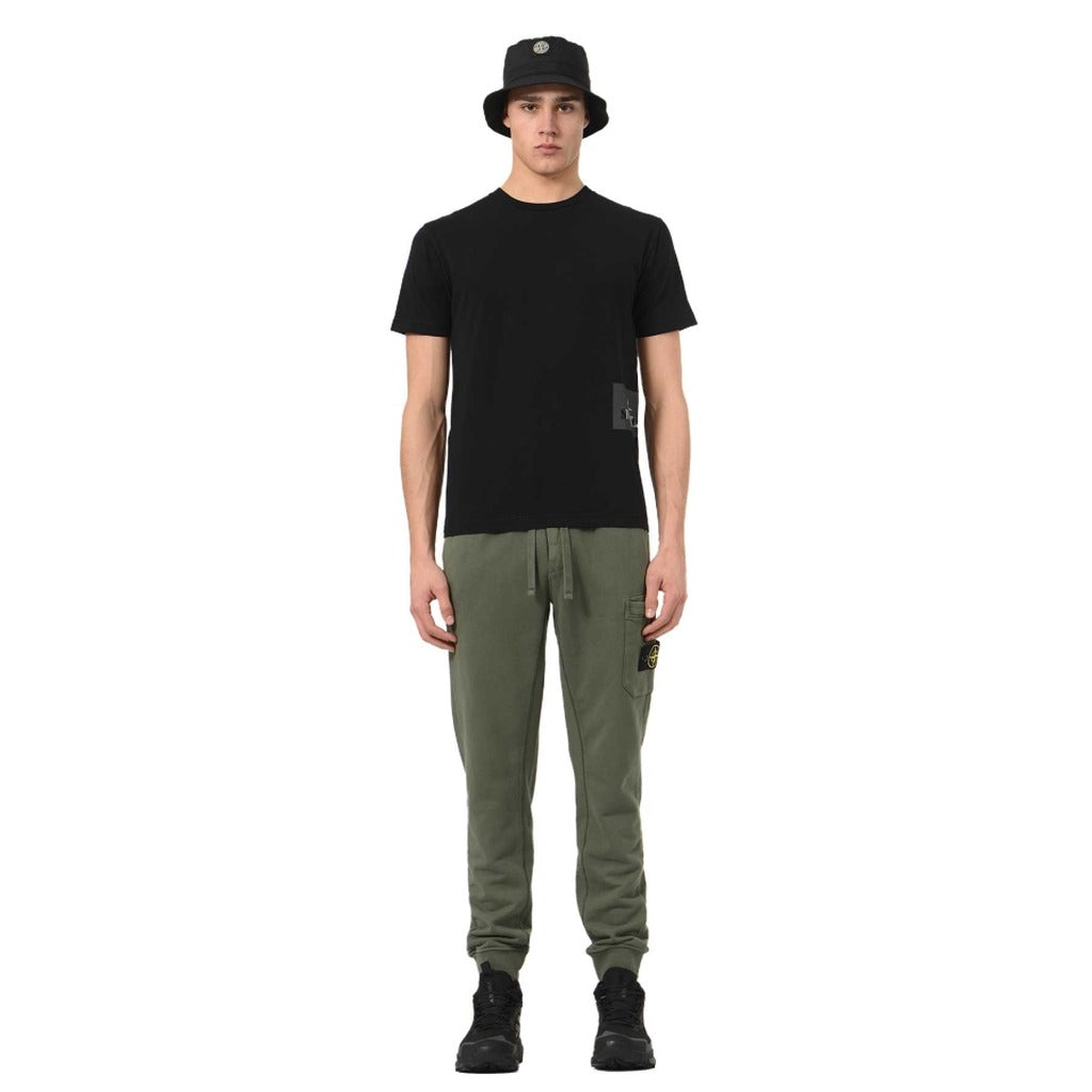 Stone Island Cotton Trousers Green — view 4