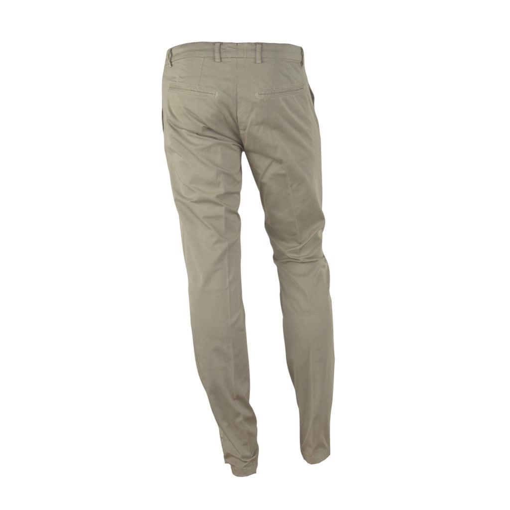 100% Milano Cotton Trousers Beige — view 2