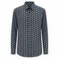 Dolce & Gabbana Cotton Shirt Print Teschi Blue