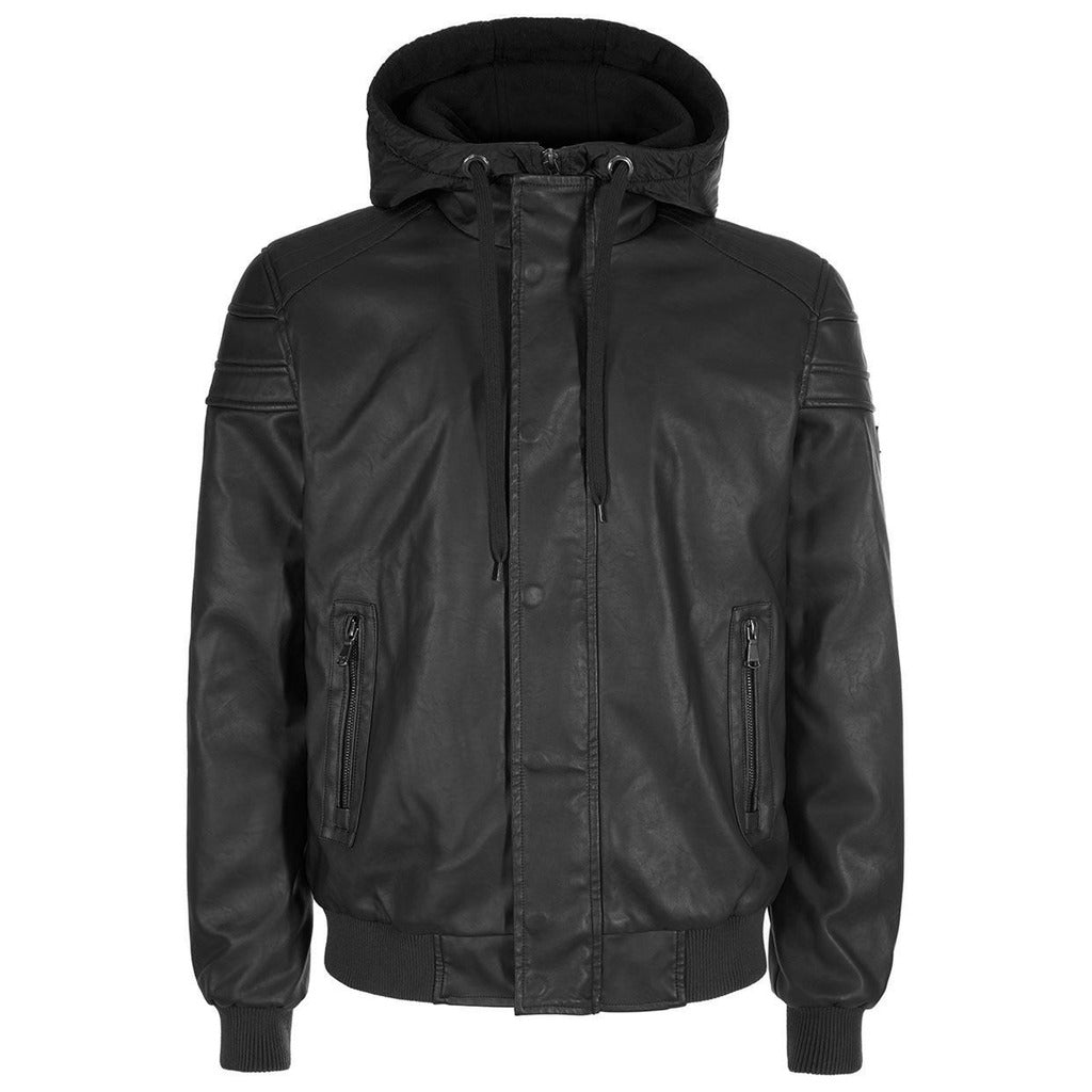 Yes Zee Leather Jacket Ecopelle Black