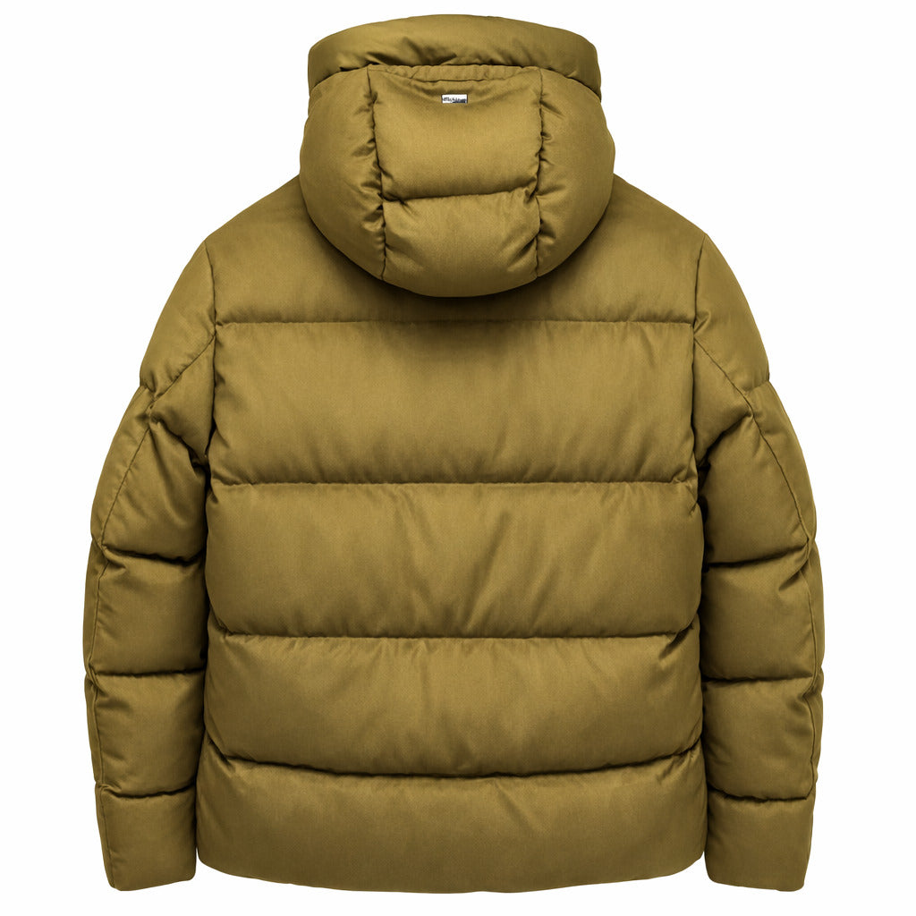 Herno Cashmere Down Jacket Green Olive — view 2