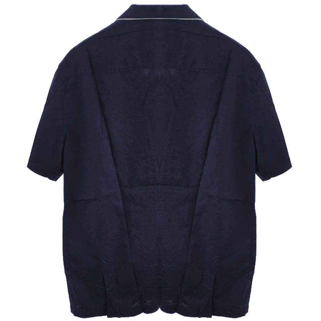 Emporio Armani Cotton Shirt M/C Navy — view 2