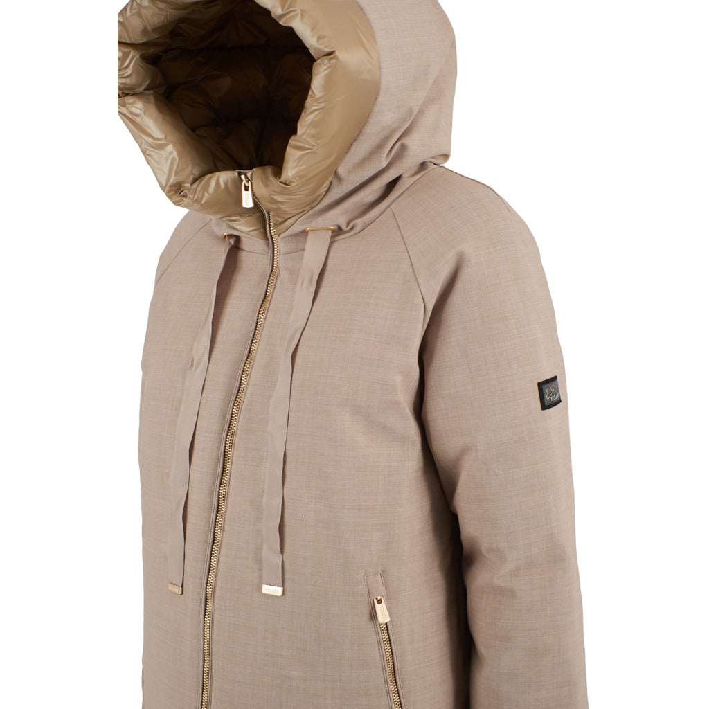 Yes Zee double fabric down jacket beige