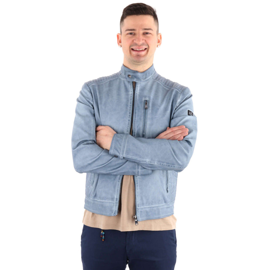 Yes Zee Leather Jacket Ecopelle Denim