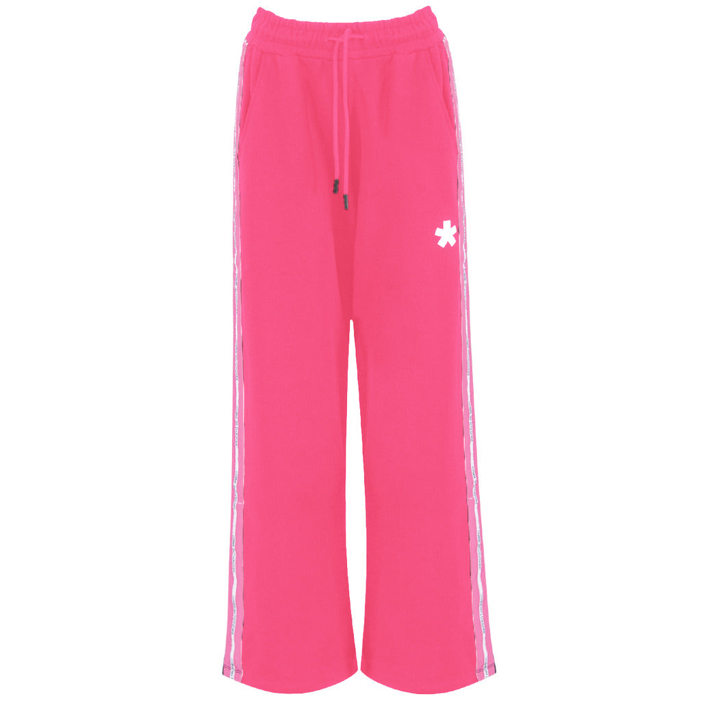 Comme Des Fuckdown Cotton Trousers Palazzo Bandina Fuchsia