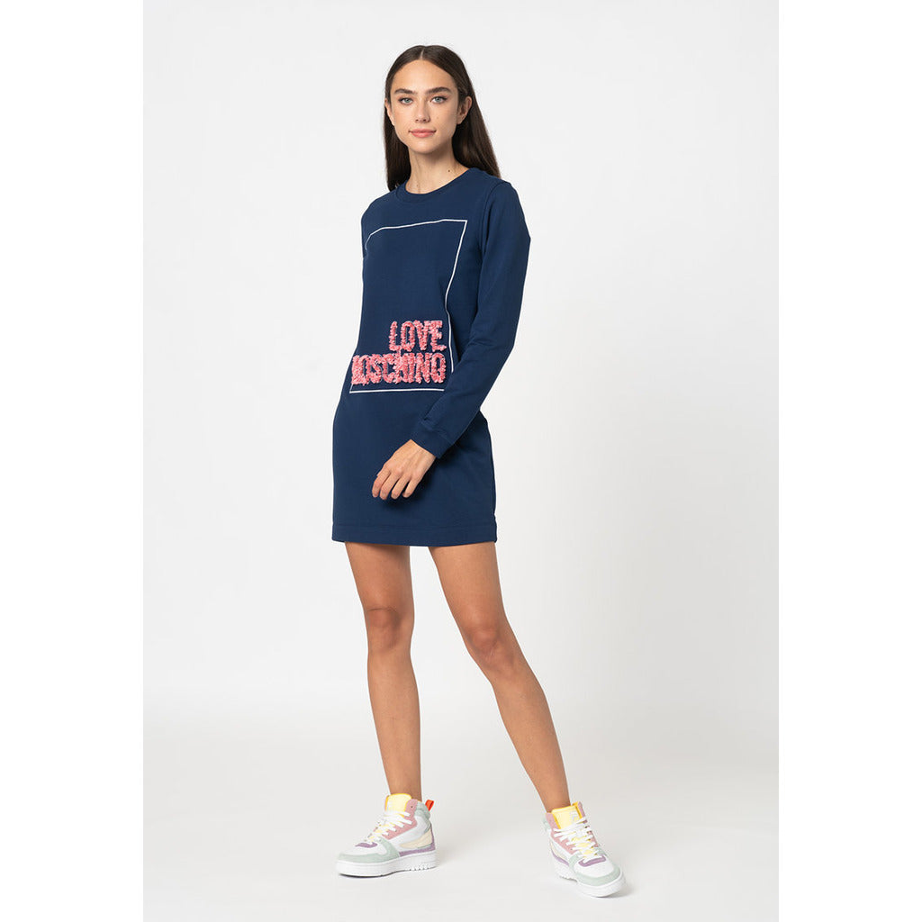 Love Moschino Discover The Dress — Dress, Blue Color — view 3