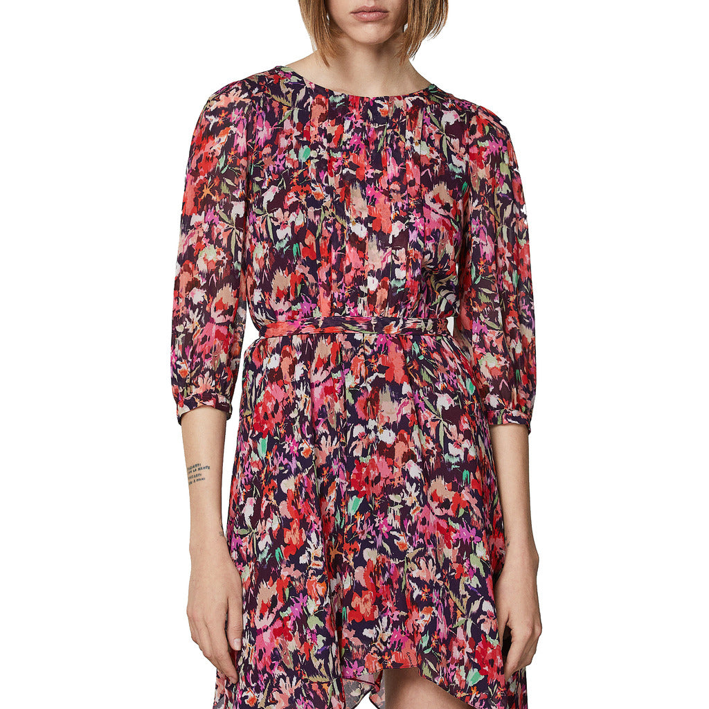 Patrizia Pepe Dress Martian Red Flower Multicolored — view 2
