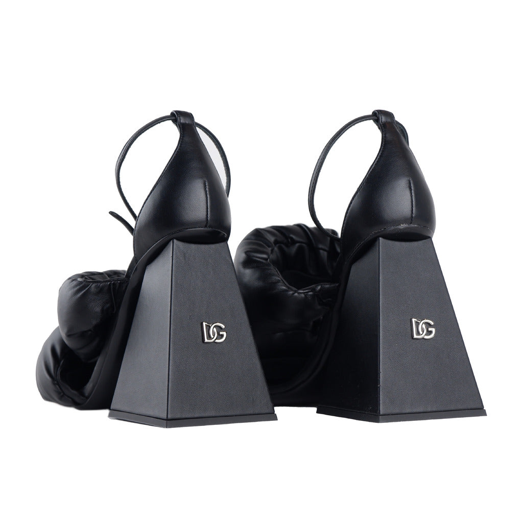 Dolce & Gabbana Leather Sandals Black — view 3
