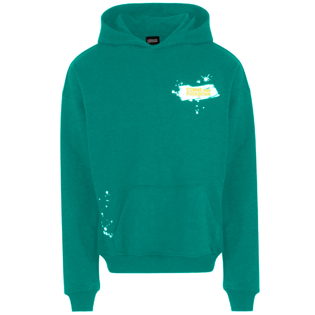 Comme Des Fuckdown Cotton Sweatshirt Hooded Print